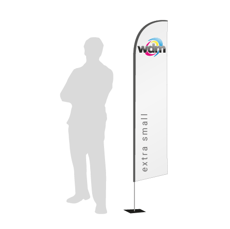 Beachflag Wind | Extra Small (215 cm) | einseitig bedruckt