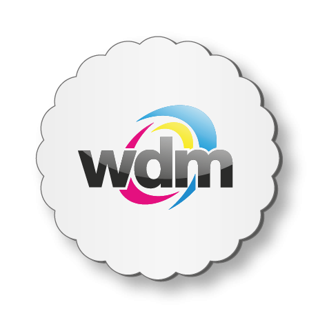 Getränkeuntersetzer aus Airlaid | D 9 cm rund mit Wellenrand | einseitig bedruckt