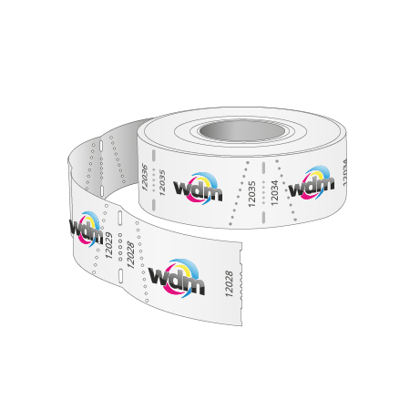 Rolleneintrittskarten (500 Abrisse) Individualdruck