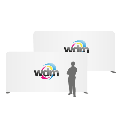 Textilwand ALU | 600er gerade | beidseitig bedruckt