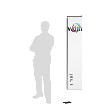 Beachflag Rechteck | Small (200 cm) | einseitig bedruckt