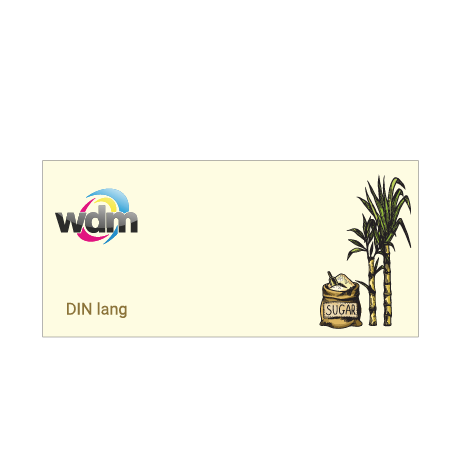 Flyer aus Zuckerrohr | DIN lang | beidseitig bedruckt