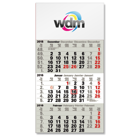 3-Monatskalender für das Folgejahr