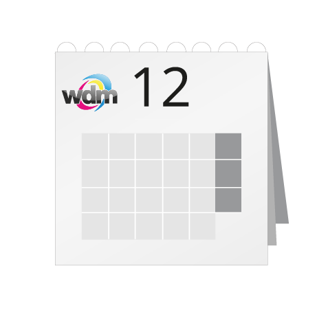 12 Blatt Wandkalender mit Deckblatt