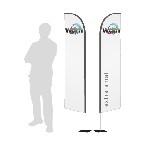 Beachflag Wind | Extra Small (215 cm) | beidseitig bedruckt