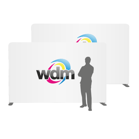 Textilwand ALU | 400er gerade | beidseitig bedruckt