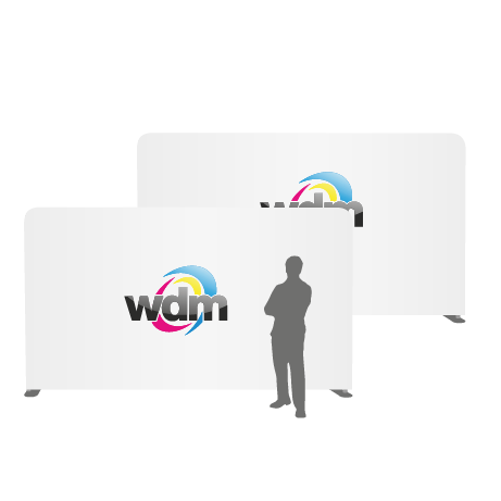 Textilwand ALU | 500er gerade | beidseitig bedruckt