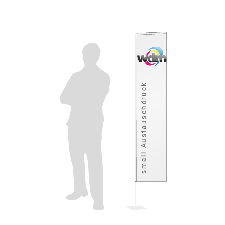 Beachflag Rechteck Austauschdruck | Small (200 cm) | einseitig bedruckt