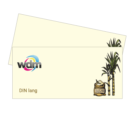 Flyer aus Zuckerrohr | DIN lang | beidseitig bedruckt