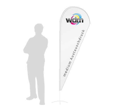 Beachflag Drop Austauschdruck | Medium (280 cm) | einseitig bedruckt