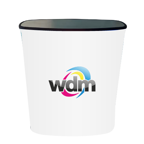 Messetheke ZIPP LED | B 56,5 cm x H 102 cm x T 39,7 cm | bedruckt