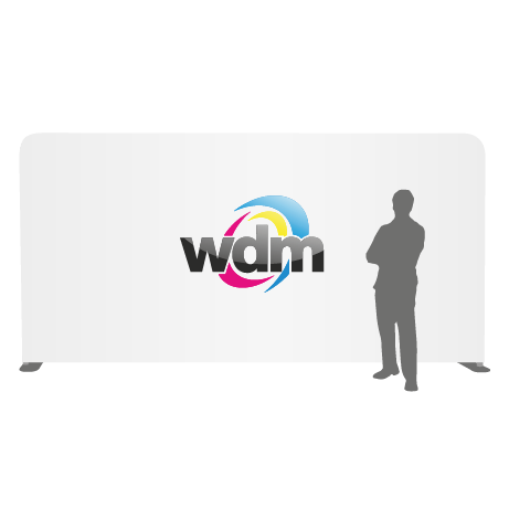 Textilwand ALU | 600er gerade | einseitig bedruckt