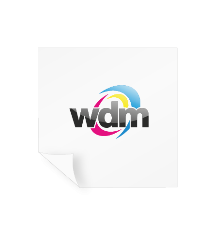 Aufkleber Monomer 1D - weiß und transparent