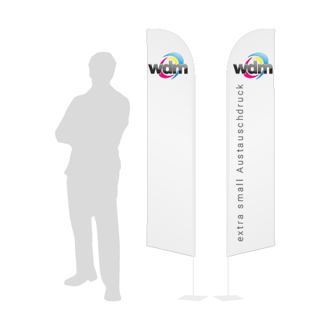 Beachflag Wind Austauschdruck | Extra Small (215 cm) | beidseitig bedruckt