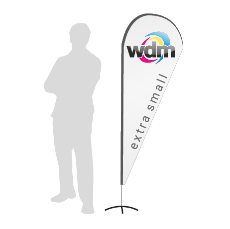 Beachflag Drop | Extra Small (189 cm) | einseitig bedruckt