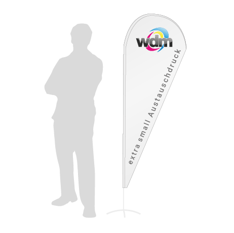 Beachflag Drop Austauschdruck | Extra Small (189 cm) | einseitig bedruckt