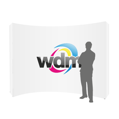 Textilfaltwand | 4 x 3 Felder gebogen | einseitig bedruckt