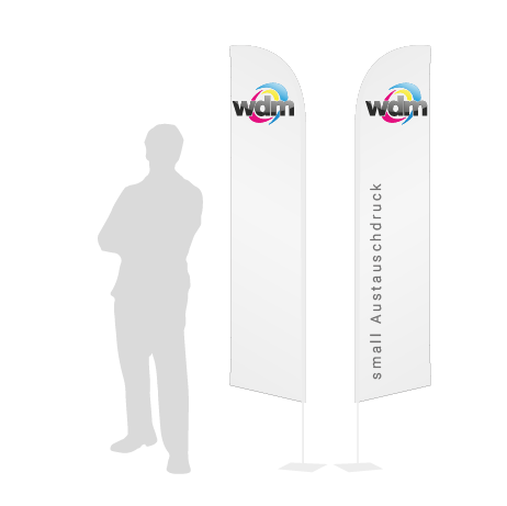 Beachflag Wind Austauschdruck | Small (260 cm) | beidseitig bedruckt