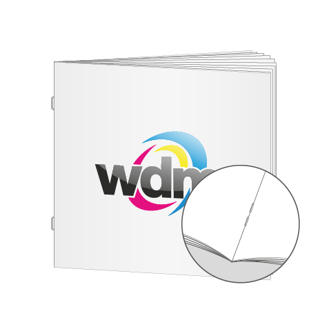 Broschüren Drahtheftung Quadrat