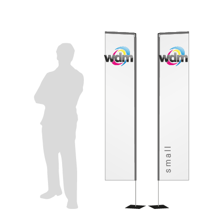 Beachflag Rechteck | Small (200 cm) | beidseitig bedruckt