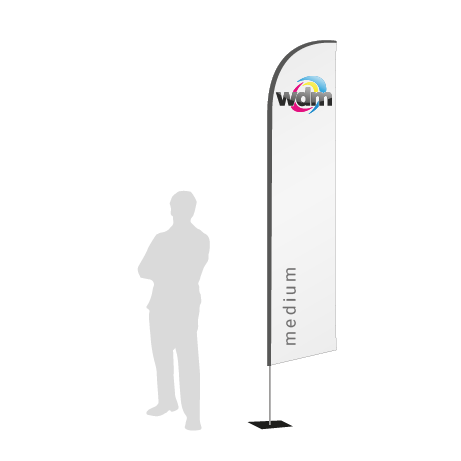 Beachflag Wind | Medium (320 cm) | einseitig bedruckt