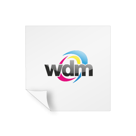 Aufkleber Polymer 2D - weiß und transparent