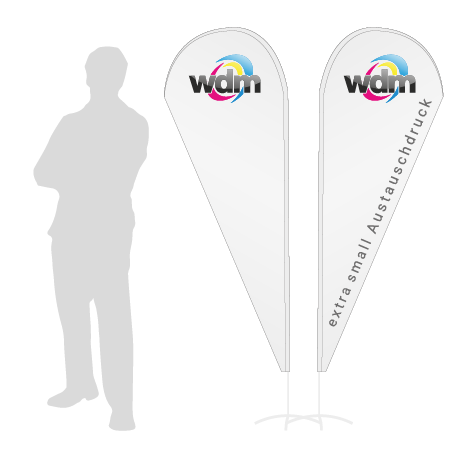 Beachflag Drop Austauschdruck | Extra Small (189 cm) | beidseitig bedruckt