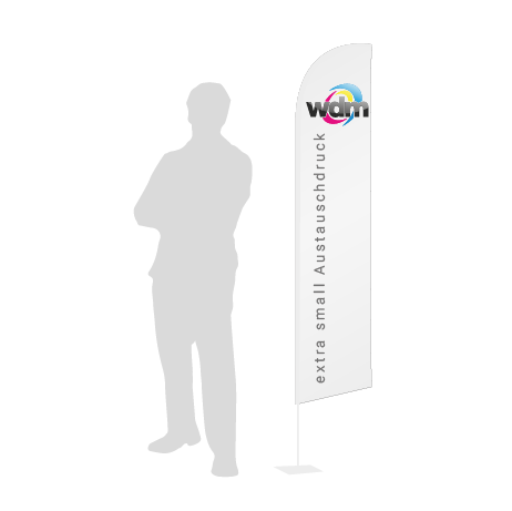 Beachflag Wind Austauschdruck | Extra Small (215 cm) | einseitig bedruckt