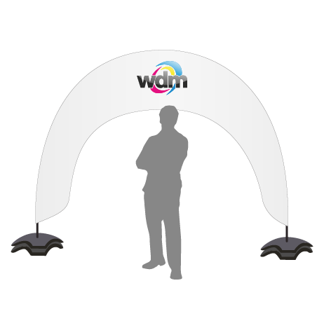 Beachflag Bogen | B 400 cm x H 300 cm | einseitig bedruckt