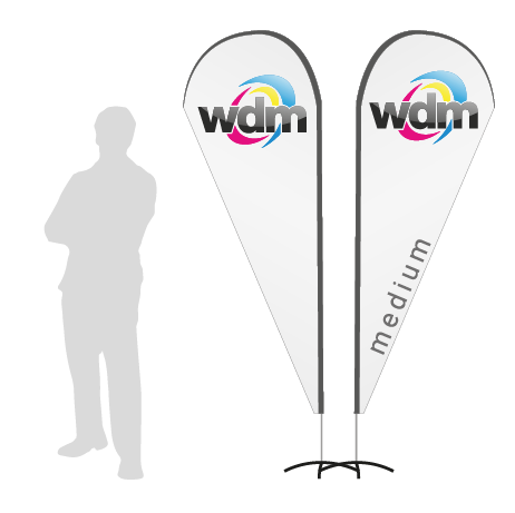 Beachflag Drop | Medium (280 cm) | beidseitig bedruckt