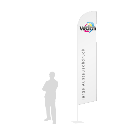 Beachflag Wind Austauschdruck | Large (400 cm) | einseitig bedruckt